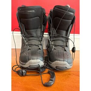 Salomon F20 Snowboard Boots Mens Black Fusion Quick Lace Size 10